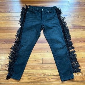 Levi’s 721 HIGH RISE FRINGE ANKLE WOMEN'S JEANS